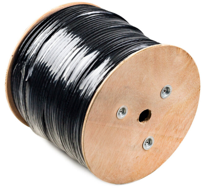 Витая пара FTP cat 5E (CCA, 0.5 mm, 305 m) экран, внешняя прокладка ATcom AT0799