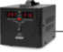 Стабилизатор POWERMAN AVS 500D, черный, ступенчатый регулятор, цифровые индикаторы уровней напряжения, 500ВА, 140-260В, максимальный входной ток 5А, 2 евророзетки, IP-20, напольный,  200мм х 150мм х 140мм, 2,3 кг. POWERMAN AVS 500D