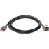 Кабель HDMI---HDMI ver 2.0 угловой коннектор 90град  2м,Telecom <TCG225-2M> VCOM TCG225-2M