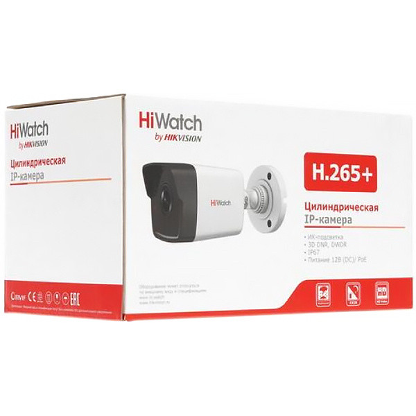 4Мп ул. цилинд. IP-камера с EXIR до 30м1/3'' Progressive Scan CMOS матрица; 20 к/с @ 25601440 25 к/с (23041296 19201080 1280720); 6мм; 51; H.265/H.265+/H.264/H.264+ /MJPEG мех. ИК-фильтр; 0.01Лк@F2.0; WDR 120дБ; ROI; 3D DNR; BLC; Smart ИК; видеобитрейт 32 4Мп ул. цилинд. IP-камера с EXIR до 30м1/3'' Progressive Scan CMOS матрица; 20 к/с @ 25601440 25 к/с (23041296 19201080 1280720); 6мм; 51; H.265/H.265+/H.264/H.264+ /MJPEG мех. ИК-фильтр; 0.01Лк@F2.0; WDR 120дБ; ROI; 3D DNR; BLC; Smart ИК; видеобитрейт 32