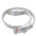 GCR Патч-корд PROF плоский прямой 0.3m, UTP медь кат.6, белый, 30 AWG, ethernet high speed 10 Гбит/с, RJ45, T568B, GCR-52821 Greenconnect RJ45(m) - RJ45(m) Cat. 7 U/UTP PVC 0.3м