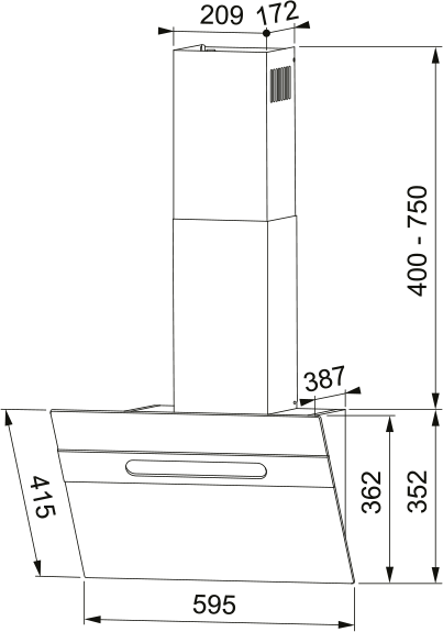 Вытяжка Franke Вытяжка Franke STERLING 60 BK (330.0702.955)