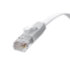 GCR Патч-корд PROF плоский прямой 0.5m, UTP медь кат.6, белый, 30 AWG, ethernet high speed 10 Гбит/с, RJ45, T568B, GCR-52879 Greenconnect RJ45(m) - RJ45(m) Cat. 7 U/UTP PVC 0.5м