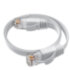 GCR Патч-корд PROF плоский прямой 0.5m, UTP медь кат.6, белый, 30 AWG, ethernet high speed 10 Гбит/с, RJ45, T568B, GCR-52879 Greenconnect RJ45(m) - RJ45(m) Cat. 7 U/UTP PVC 0.5м