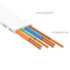 GCR Патч-корд PROF плоский прямой 0.5m, UTP медь кат.6, белый, 30 AWG, ethernet high speed 10 Гбит/с, RJ45, T568B, GCR-52879 Greenconnect RJ45(m) - RJ45(m) Cat. 7 U/UTP PVC 0.5м