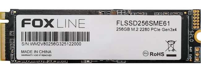 Твердотельный накопитель Foxline FLSSD256SME61 Твердотельный накопитель Foxline FLSSD256SME61