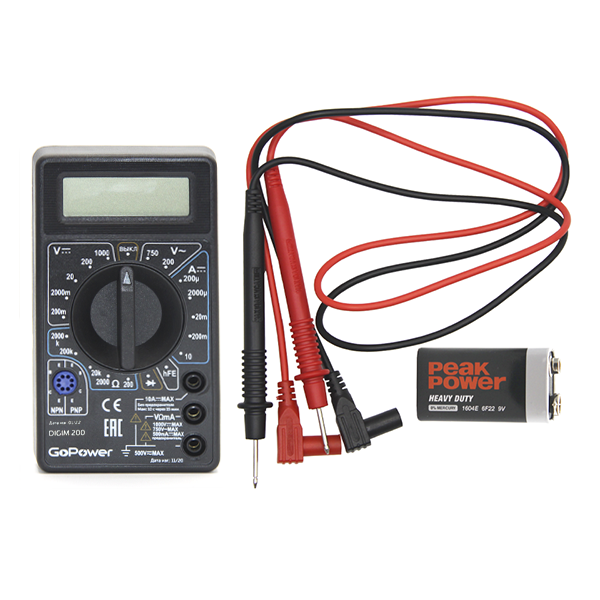 Мультиметр GoPower DigiM 200 (1/100) Мультиметр GoPower DigiM 200 (00-00020173) Мультиметр GoPower DigiM 200 (1/100) Мультиметр GoPower DigiM 200 (00-00020173)