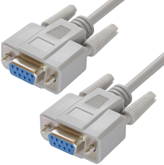 Greenconnect Кабель 15.m 0-модемный COM линковочный, DB9/DB9  9F/9F, серый, 30 AWG, GCR-DB901-15m Greenconnect COM(RS232) 9F - COM(RS232) 9F 15м