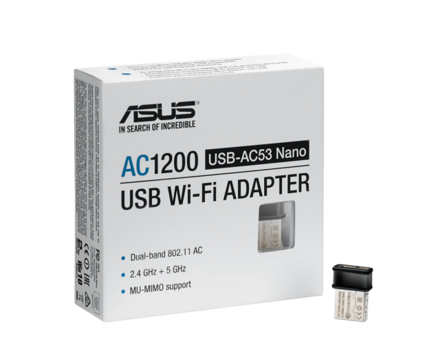 Адаптер ASUS USB-AC53 NANO Адаптер ASUS USB-AC53 NANO