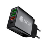 GCR Сетевое зарядное устройство на 4 USB порта (2 х 2A + QC 3.0 + PD 18W) , черное, GCR-52884 Greenconnect GCR-52884 GCR Сетевое зарядное устройство на 4 USB порта (2 х 2A + QC 3.0 + PD 18W) , черное, GCR-52884 Greenconnect GCR-52884