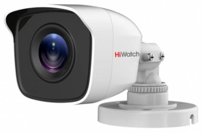 2Мп уличная цилиндрическая HD-TVI камера с EXIR-подсветкой до 20м HiWatch DS-T200(B) (2.8 mm)