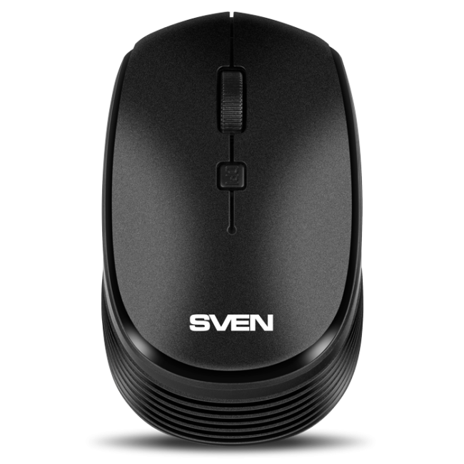 Беспроводная мышь SVEN RX-210W чёрная (2,4 GHz, 3+1кл. 800-1400 DPI, блистер) Sven SV-020637