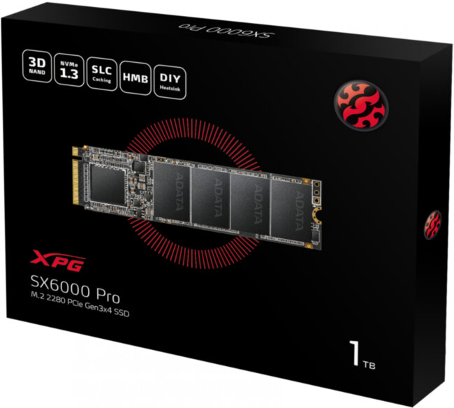Твердотельный накопитель XPG SX6000 Pro ASX6000PNP-1TT-C Твердотельный накопитель XPG SX6000 Pro ASX6000PNP-1TT-C