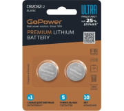 Батарейка GoPower ULTRA CR2032 BL2 00-00026401 Батарейка GoPower ULTRA CR2032 BL2 00-00026401