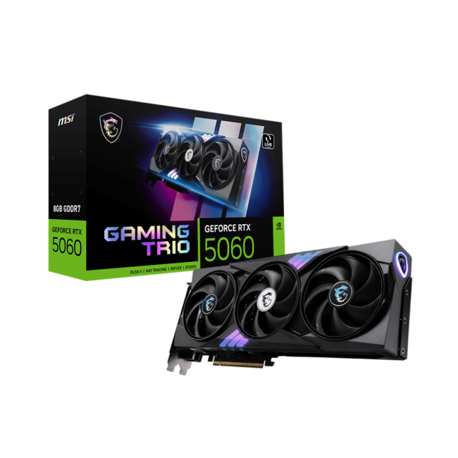 Видеокарта MSI GeForce RTX 5060 8G GAMING TRIO