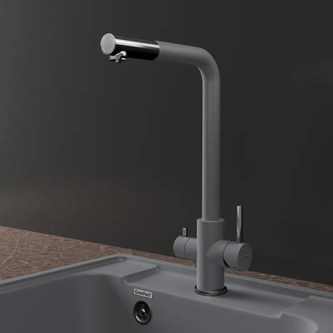 Смеситель GRANFEST GranFest GF-Z-5421 deep gray Смеситель GRANFEST GranFest GF-Z-5421 deep gray