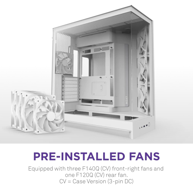 Корпус без блока питания NZXT  H9 Flow CM-H92FW-01 Корпус без блока питания NZXT  H9 Flow CM-H92FW-01