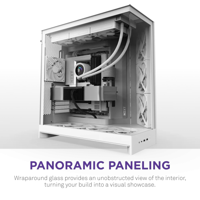 Корпус без блока питания NZXT  H9 Flow CM-H92FW-01 Корпус без блока питания NZXT  H9 Flow CM-H92FW-01