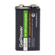 Аккумулятор бытовой GoPower Крона 6F22 BL1 NI-MH 9V 250mAh (1/25/100) Аккумулятор бытовой GoPower Крона 6F22 (00-00017020) Аккумулятор бытовой GoPower Крона 6F22 BL1 NI-MH 9V 250mAh (1/25/100) Аккумулятор бытовой GoPower Крона 6F22 (00-00017020)
