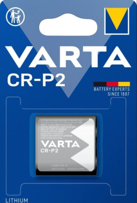 Батарейка Varta CR-P2 BL1 Lithium 6V (6204) (1/10/100) (1 шт.) VARTA 06204301401