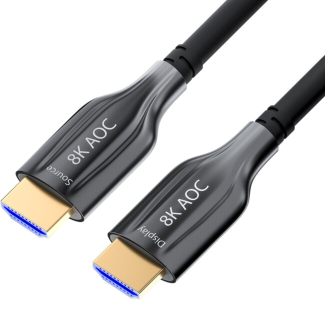 GCR Кабель 100.0m оптический HDMI 2.1 8K 60Hz, 4K 120Hz, 4:4:4, высокоскоростной 48.0 Гбит/с, 3D Greenconnect GCR-53711