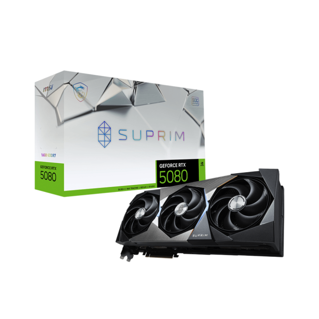 Видеокарта MSI GeForce RTX 5080 16G SUPRIM SOC