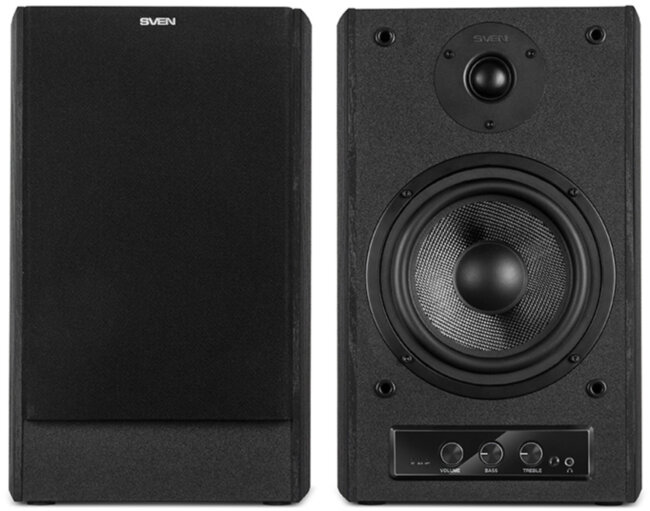 SVEN MC-30, чёрный, акустическая система 2.0, мощность 2x100Вт (RMS), пульт ДУ, Bluetooth, Optical Sven MC-30 SVEN MC-30, чёрный, акустическая система 2.0, мощность 2x100Вт (RMS), пульт ДУ, Bluetooth, Optical Sven MC-30