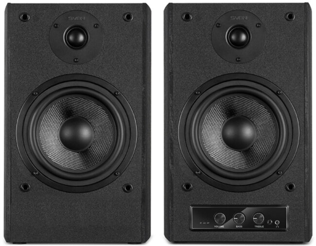 SVEN MC-30, чёрный, акустическая система 2.0, мощность 2x100Вт (RMS), пульт ДУ, Bluetooth, Optical Sven MC-30 SVEN MC-30, чёрный, акустическая система 2.0, мощность 2x100Вт (RMS), пульт ДУ, Bluetooth, Optical Sven MC-30