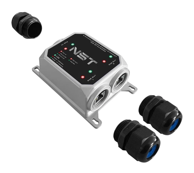 Уличный PoE удлинитель NST NS-EXSW-3GP/W Уличный PoE удлинитель NST NS-EXSW-3GP/W