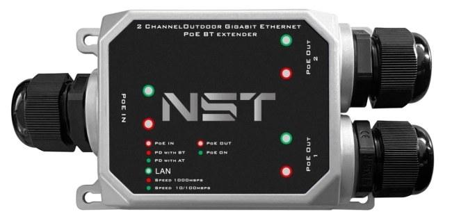 Уличный PoE удлинитель NST NS-EXSW-3GP/W Уличный PoE удлинитель NST NS-EXSW-3GP/W