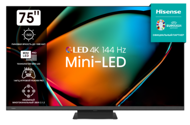Телевизор Mini LED 75'' Hisense Hisense 75U8KQ