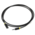 Greenconnect Удлинитель аудио 1.0m jack 3,5mm/jack 3,5mm черный, желтая окантовка, ультрагибкий, 28AWG, M/F, Premium GCR-STM1114-1.0m, экран, стерео Greenconnect 1.0m jack 3.5mm/jack 3.5mm черный