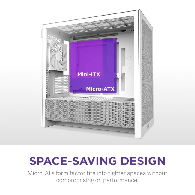 Корпус без блока питания NZXT H3 Flow CC-H31FW-01 Корпус без блока питания NZXT H3 Flow CC-H31FW-01