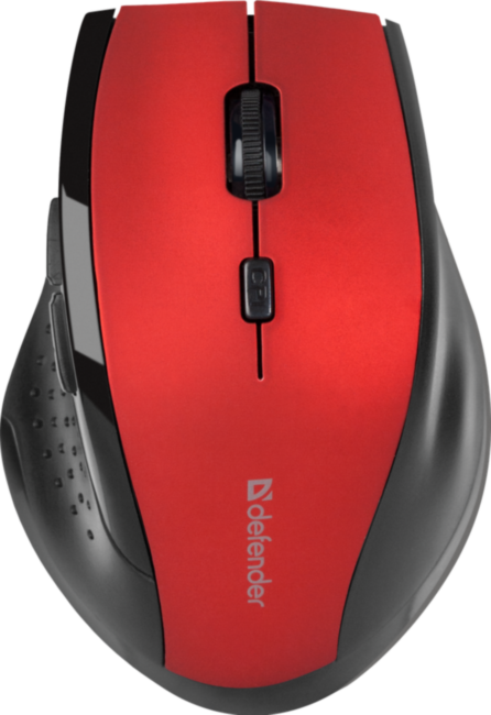 Defender Беспроводная оптическая мышь Accura MM-365 красный,6 кнопок, 800-1600 dpi Defender Accura MM-365 красный