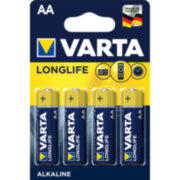 Батарейка Varta LONGLIFE LR6 AA BL4 Alkaline 1.5V (4106) (4/80/400) VARTA 04106101414 Батарейка Varta LONGLIFE LR6 AA BL4 Alkaline 1.5V (4106) (4/80/400) VARTA 04106101414