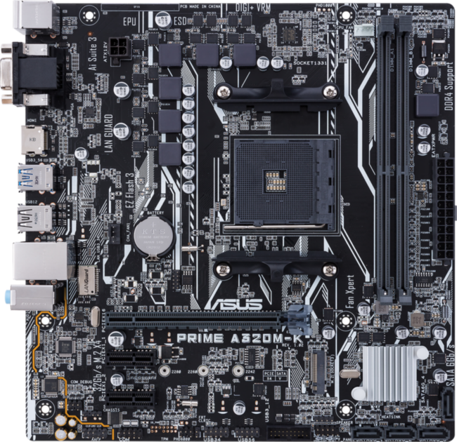 Материнская плата ASUS PRIME A320M-K / CSM