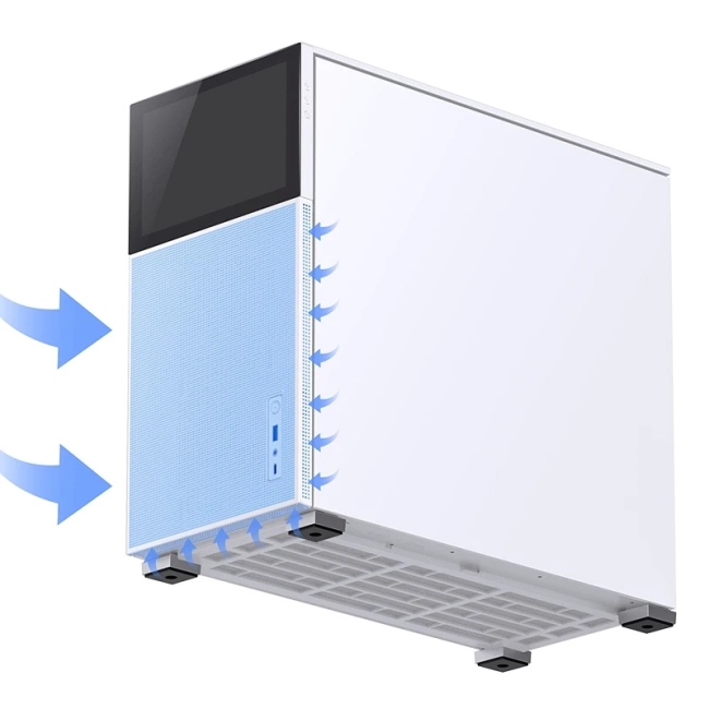 Корпус без блока питания JONSBO D41 MESH SCREEN White