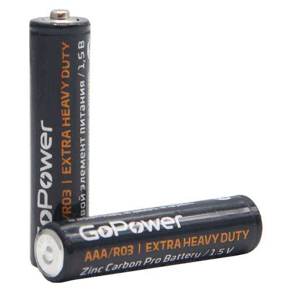 Батарейка GoPower R03 AAA Shrink 4 Heavy Duty 1.5V (4/60/1200) Батарейка GoPower R03 AAA (00-00015593) Батарейка GoPower R03 AAA Shrink 4 Heavy Duty 1.5V (4/60/1200) Батарейка GoPower R03 AAA (00-00015593)