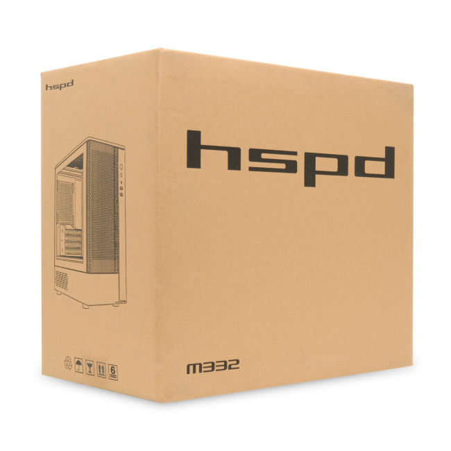 Корпус без блока питания HSPD M332-TGBK Корпус без блока питания HSPD M332-TGBK