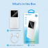 Power Bank Vention 10000mAh(M/C-A/A)22.5W Белый с LED Дисплеем Vention FHKW0