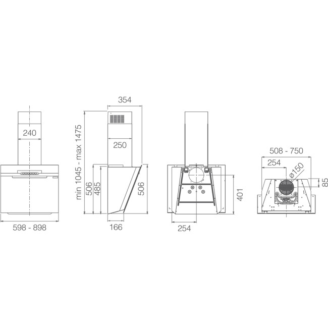 Вытяжка ELICA ELICA MAJESTIC @ WH/A/90-PRF0124236B Вытяжка ELICA ELICA MAJESTIC @ WH/A/90-PRF0124236B