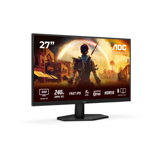 Монитор AOC Q27G42ZE 27" 2560x1440, IPS, 240Hz, 80M:1, 300cd, 0.3ms, 2xHDMI 2.0, DisplayPort 1.4, VESA, 3Y, Black/Red AOC Q27G42ZE Монитор AOC Q27G42ZE 27" 2560x1440, IPS, 240Hz, 80M:1, 300cd, 0.3ms, 2xHDMI 2.0, DisplayPort 1.4, VESA, 3Y, Black/Red AOC Q27G42ZE