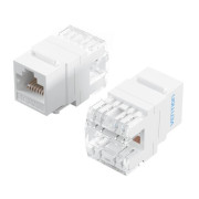 Модуль Vention Keystone Jack Cat.6 неэкранированный 180 градусов Белый Vention IRHW0 Модуль Vention Keystone Jack Cat.6 неэкранированный 180 градусов Белый Vention IRHW0
