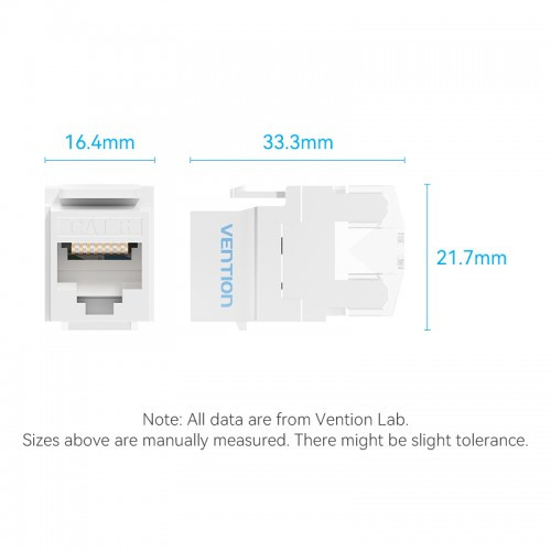 Модуль Vention Keystone Jack Cat.6 неэкранированный 180 градусов Белый Vention IRHW0 Модуль Vention Keystone Jack Cat.6 неэкранированный 180 градусов Белый Vention IRHW0