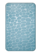 Коврик для ванной Коврик для ванной Albero 50х80 см, серый/аквамарин Коврик для ванной Коврик для ванной Albero 50х80 см, серый/аквамарин