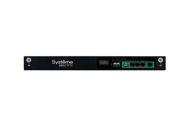 БРП Uniprom, управляемый, 1U, 240В, 1Ф, 16A, 10xC13 2xC19, 2м кабель, IEC320 C20 SYSTEME ELECTRIC UP7921