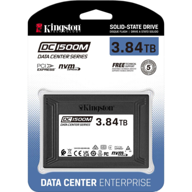 Твердотельный накопитель Kingston SSD DC1500M, 3840GB (SEDC1500M/3840G) Твердотельный накопитель Kingston SSD DC1500M, 3840GB (SEDC1500M/3840G)