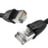 GCR Патч-корд PROF кат.8 ethernet  5.0m F/FTP,  RJ45, CU, 26 AWG, литой, прямой, черный, экранированные коннекторы, GCR-52350 Greenconnect RJ45(m) - RJ45(m) Cat. 8 F/FTP LSZH 5м