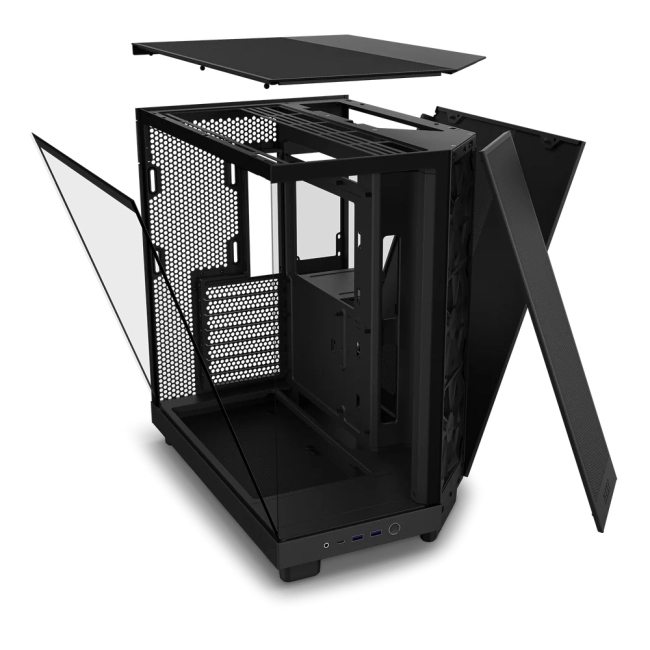 Корпус без блока питания NZXT H6 Flow CC-H61FB-01 Корпус без блока питания NZXT H6 Flow CC-H61FB-01