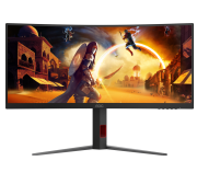 Монитор AOC CU34G4 34'', Curved, 3440x1440, VA, 180hz, 80M:1, 300cd, 0.5ms, 2xHDMI 2.0, DP 1.4, H. adj 130mm, pivot, VESA, 3Y, Black/red AOC CU34G4 Монитор AOC CU34G4 34'', Curved, 3440x1440, VA, 180hz, 80M:1, 300cd, 0.5ms, 2xHDMI 2.0, DP 1.4, H. adj 130mm, pivot, VESA, 3Y, Black/red AOC CU34G4